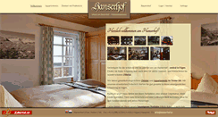 Desktop Screenshot of hanserhof.at